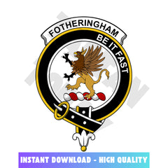 Clan Fotheringham Tartan Crest, Badges, Heraldry, Clans, Family Scotland PNG, Digital ClipArt High Quality RP61 Fotheringham Tartan Tartan Today