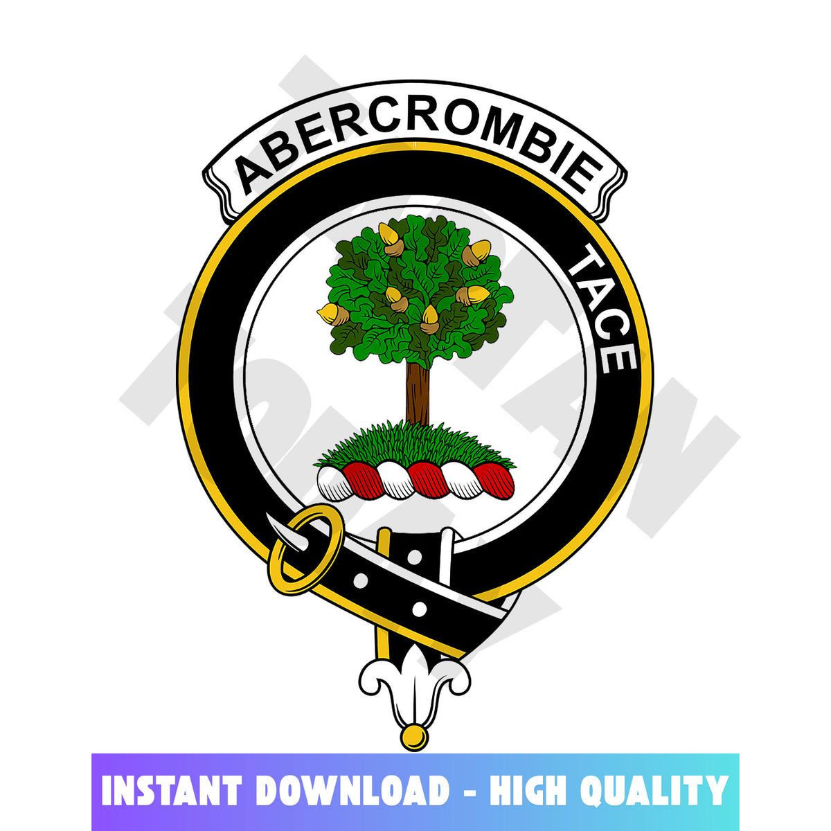 Clan Abercrombie Tartan Crest, Badges, Heraldry, Clans, Family Scotland PNG, Digital ClipArt High Quality UB62 Abercrombie Tartan Tartan Today