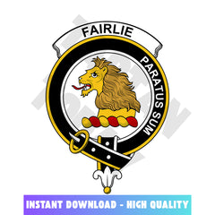 Clan Fairlie Tartan Crest, Badges, Heraldry, Clans, Family Scotland PNG, Digital ClipArt High Quality VQ68 Fairlie Tartan Tartan Today