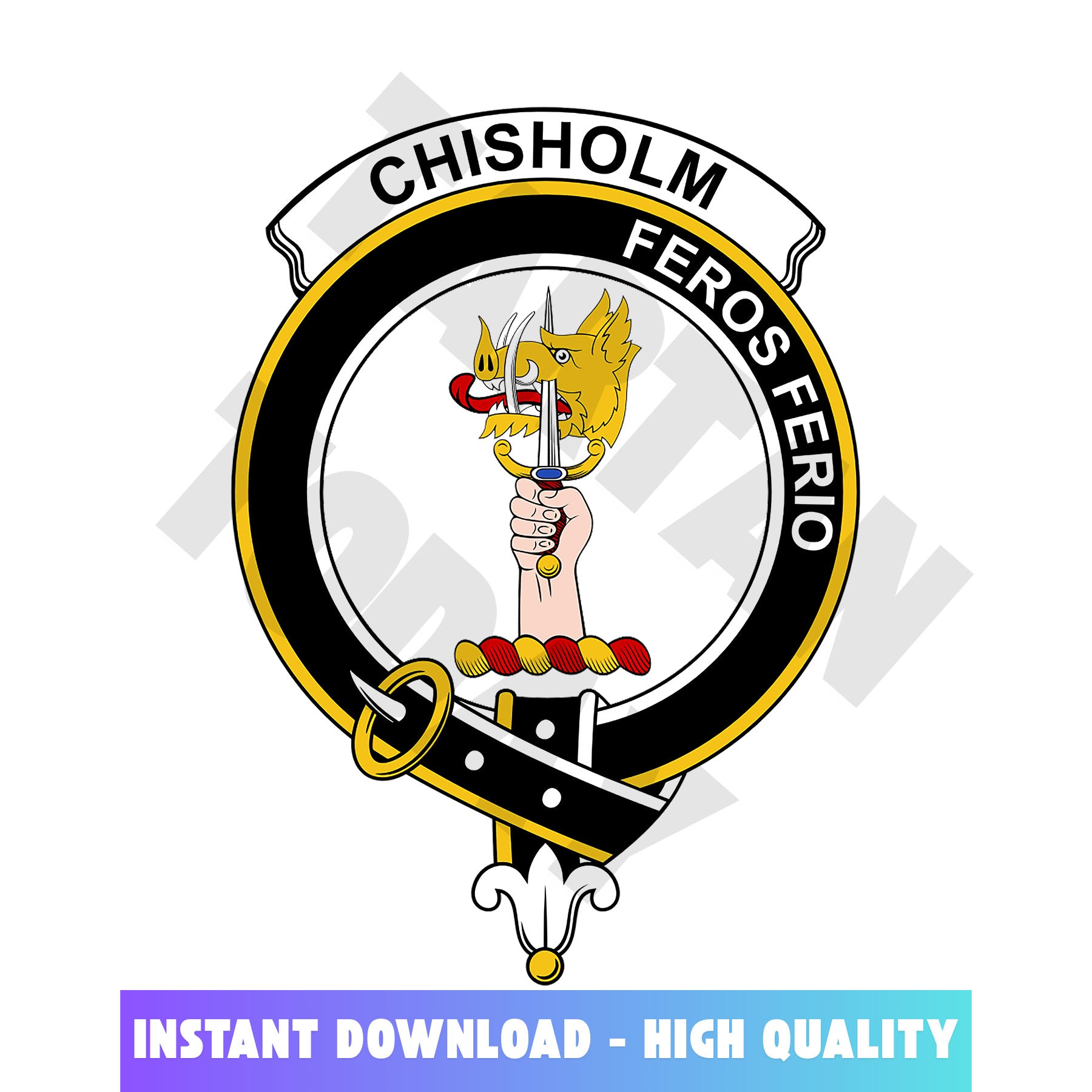 Clan Chisholm Tartan Crest, Badges, Heraldry, Clans, Family Scotland PNG, Digital ClipArt High Quality IF59 Chisholm Tartan Tartan Today