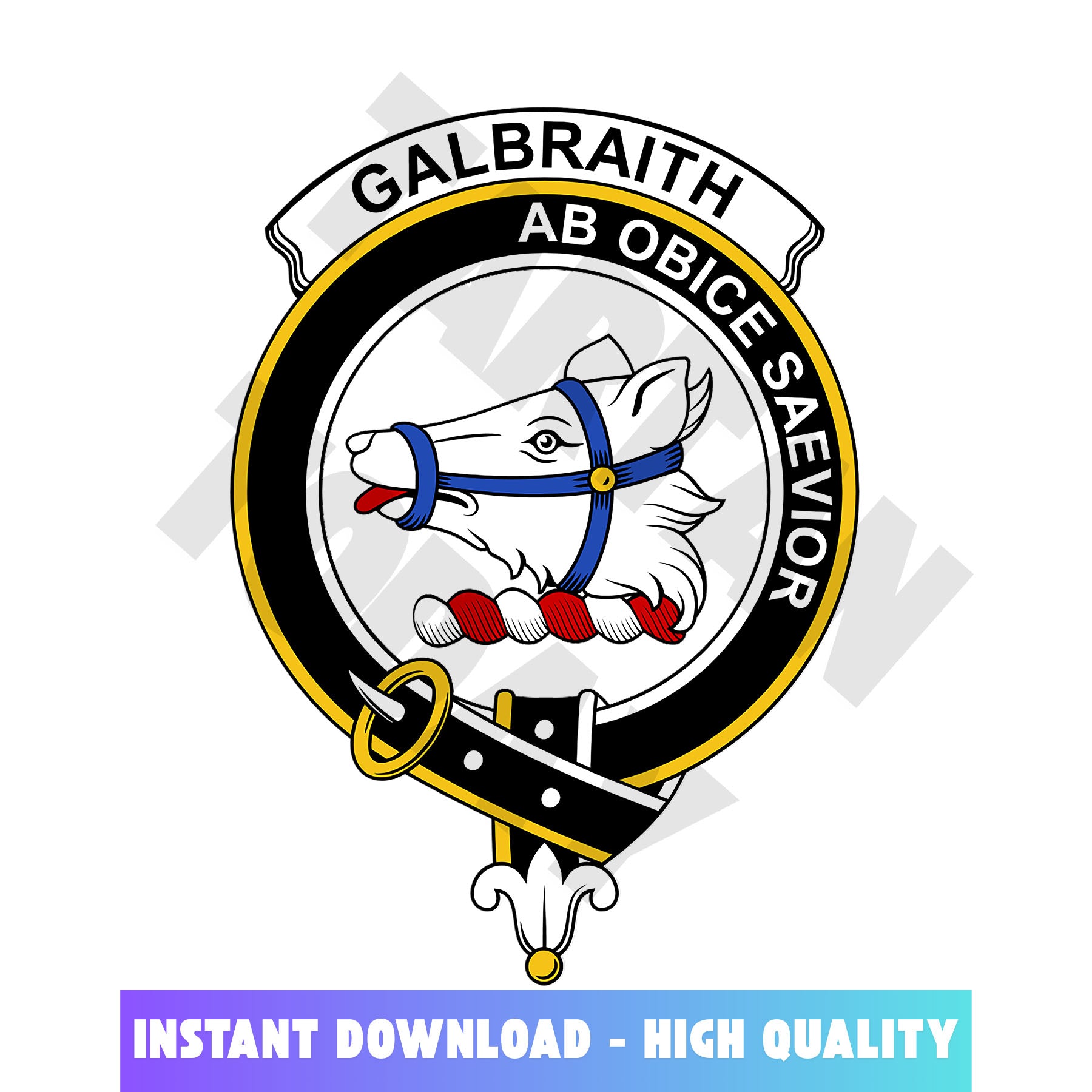 Clan Galbraith Tartan Crest, Badges, Heraldry, Clans, Family Scotland PNG, Digital ClipArt High Quality EW12 Galbraith Tartan Tartan Today