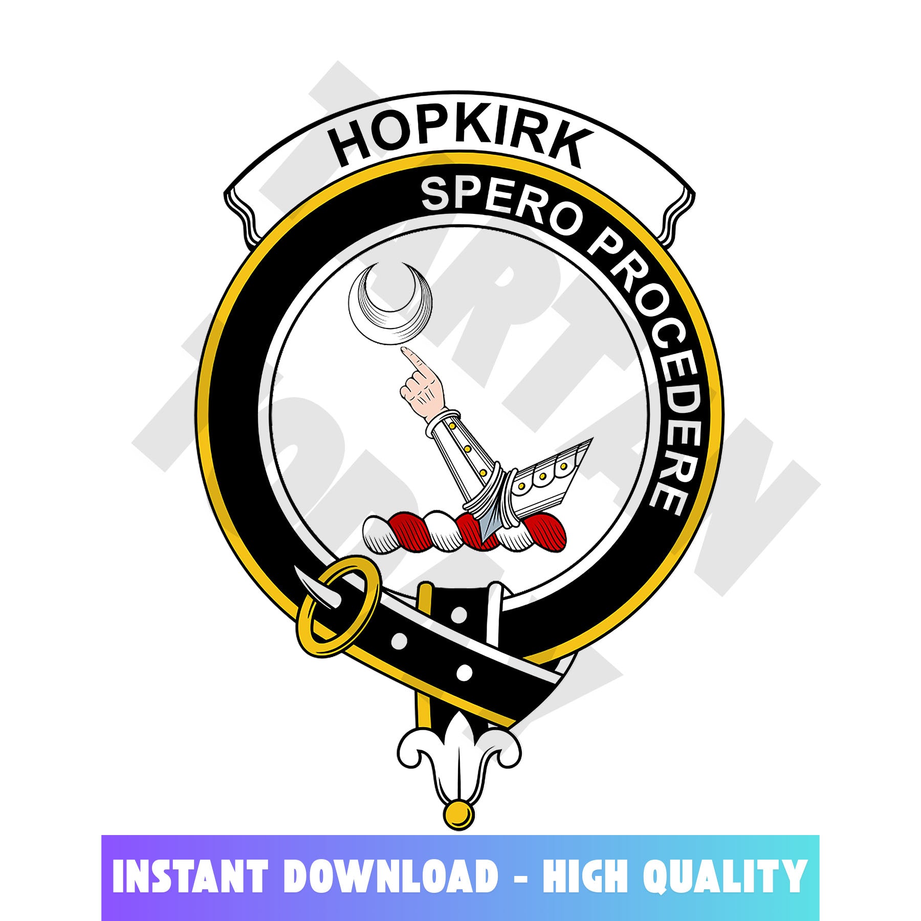 Clan Hopkirk Tartan Crest, Badges, Heraldry, Clans, Family Scotland PNG, Digital ClipArt High Quality PF37 Hopkirk Tartan Tartan Today