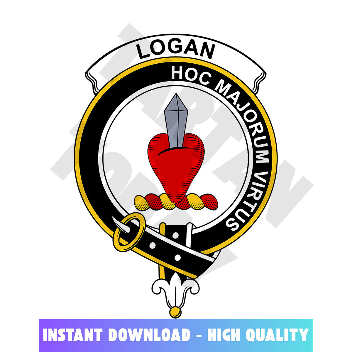 Clan Logan Tartan Crest, Badges, Heraldry, Clans, Family Scotland PNG, Digital ClipArt High Quality IW27 Logan Tartan Tartan Today