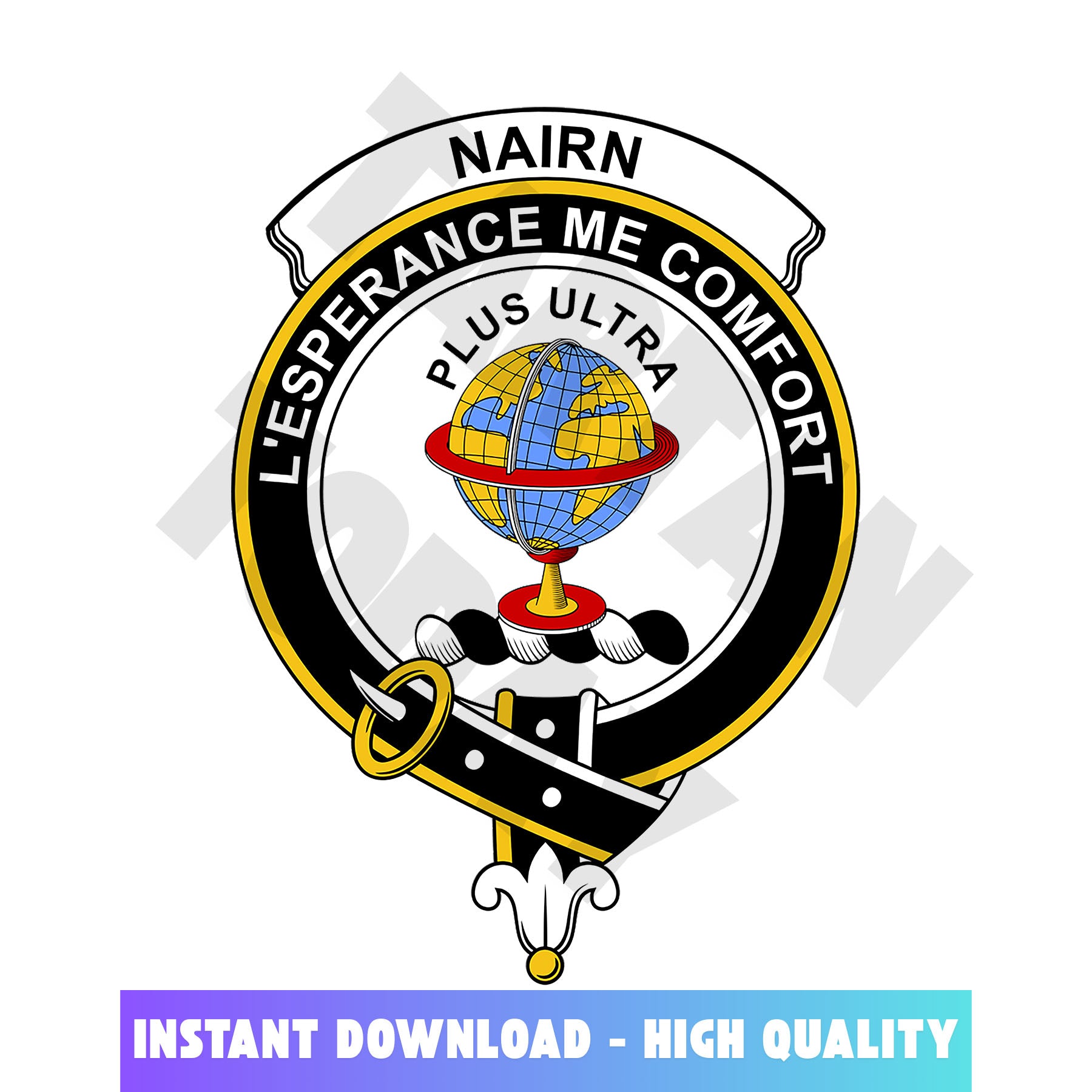 Clan Nairn Tartan Crest, Badges, Heraldry, Clans, Family Scotland PNG, Digital ClipArt High Quality VE33 Nairn Tartan Tartan Today