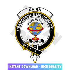 Clan Nairn Tartan Crest, Badges, Heraldry, Clans, Family Scotland PNG, Digital ClipArt High Quality VE33 Nairn Tartan Tartan Today