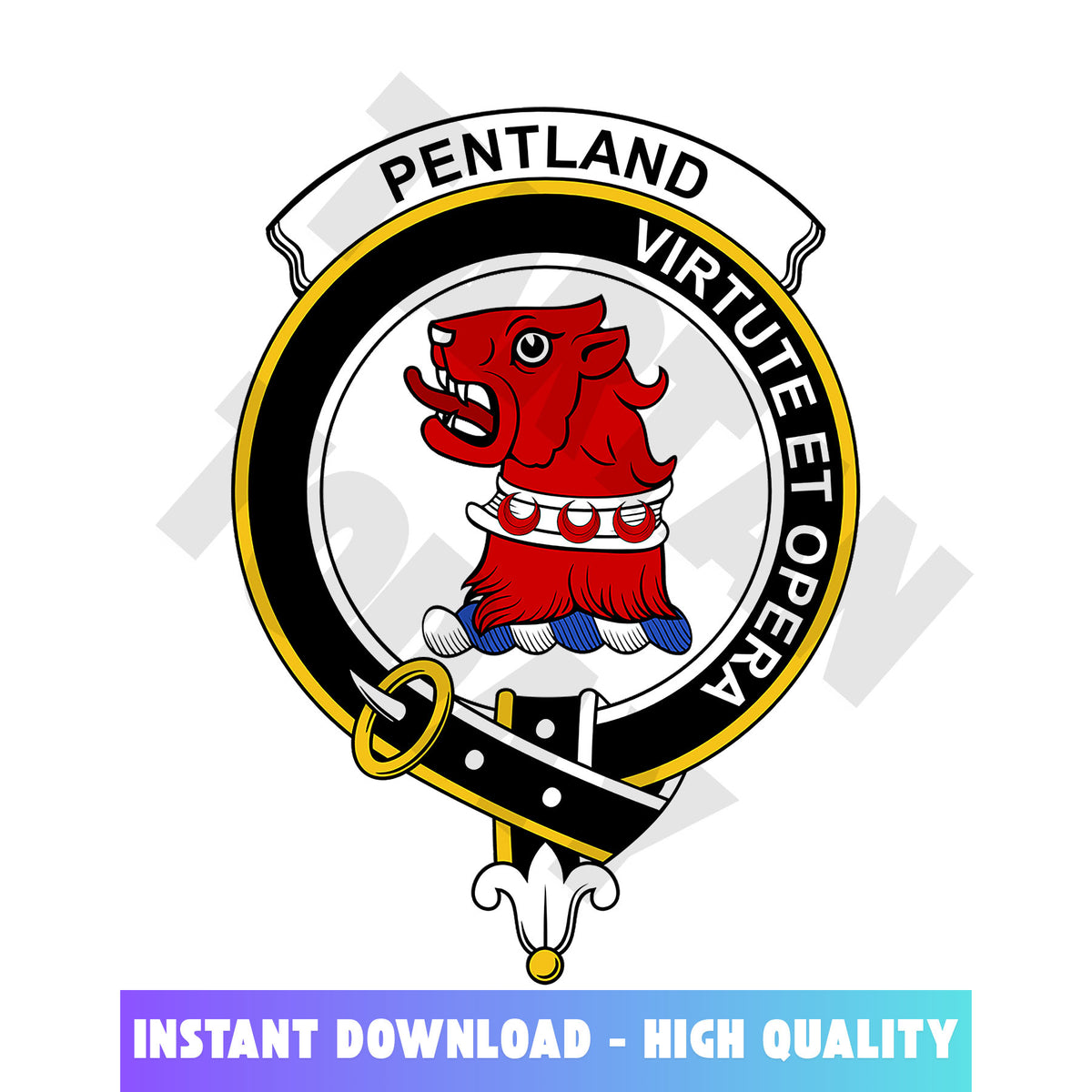 Clan Pentland Tartan Crest, Badges, Heraldry, Clans, Family Scotland PNG, Digital ClipArt High Quality PF88 Pentland Tartan Tartan Today