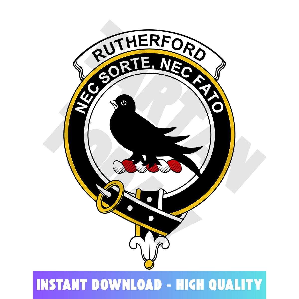 Clan Rutherford Tartan Crest, Badges, Heraldry, Clans, Family Scotland PNG, Digital ClipArt High Quality VV86 Rutherford Tartan Tartan Today