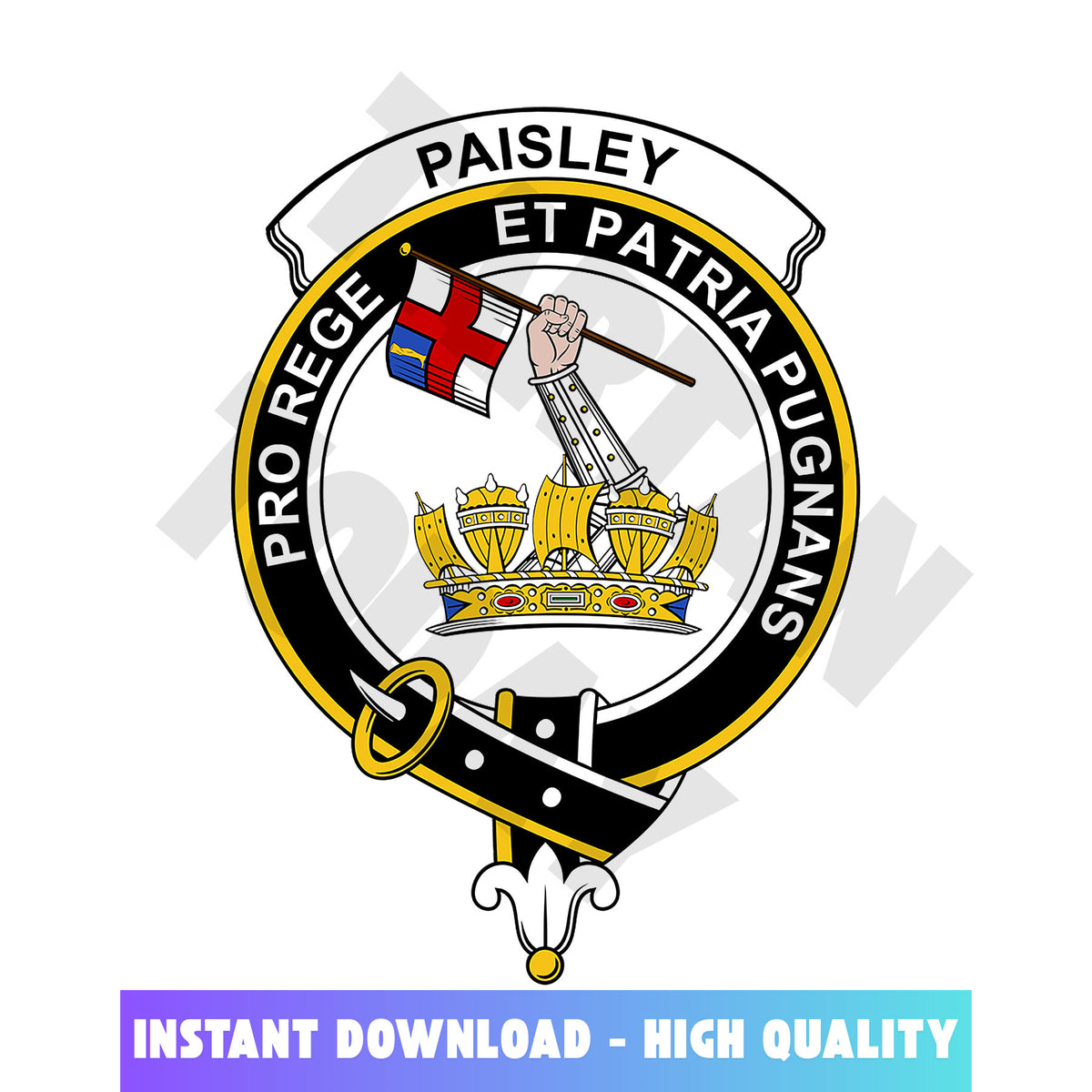 Clan Paisley (or Pasley) Tartan Crest, Badges, Heraldry, Clans, Family Scotland PNG, Digital ClipArt High Quality HW29 Paisley (or Pasley) Tartan Tartan Today