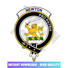 Clan Newton Tartan Crest, Badges, Heraldry, Clans, Family Scotland PNG, Digital ClipArt High Quality AV96 Newton Tartan Tartan Today