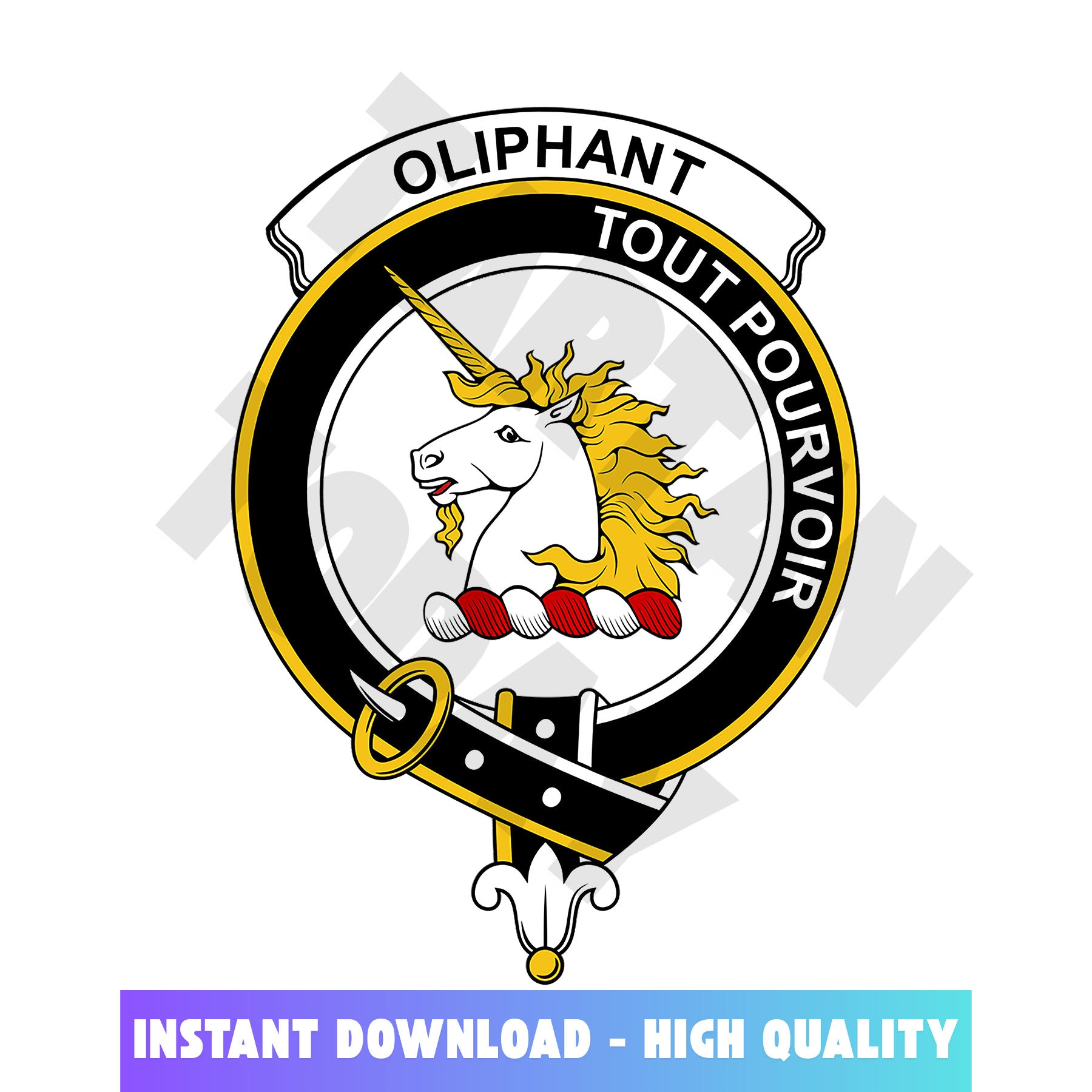 Clan Oliphant Tartan Crest, Badges, Heraldry, Clans, Family Scotland PNG, Digital ClipArt High Quality XD81 Oliphant Tartan Tartan Today