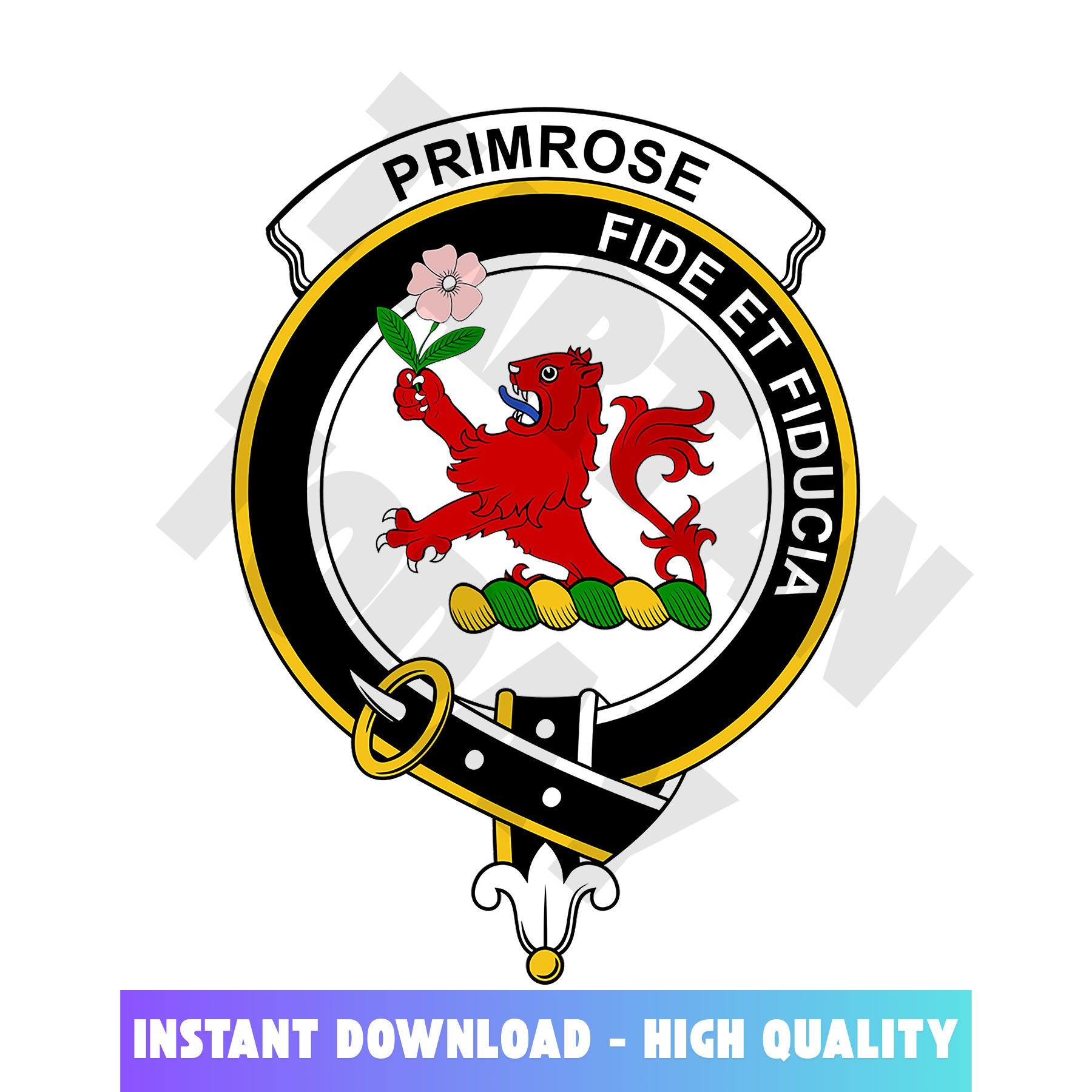 Clan Primrose Tartan Crest, Badges, Heraldry, Clans, Family Scotland PNG, Digital ClipArt High Quality JB28 Primrose Tartan Tartan Today