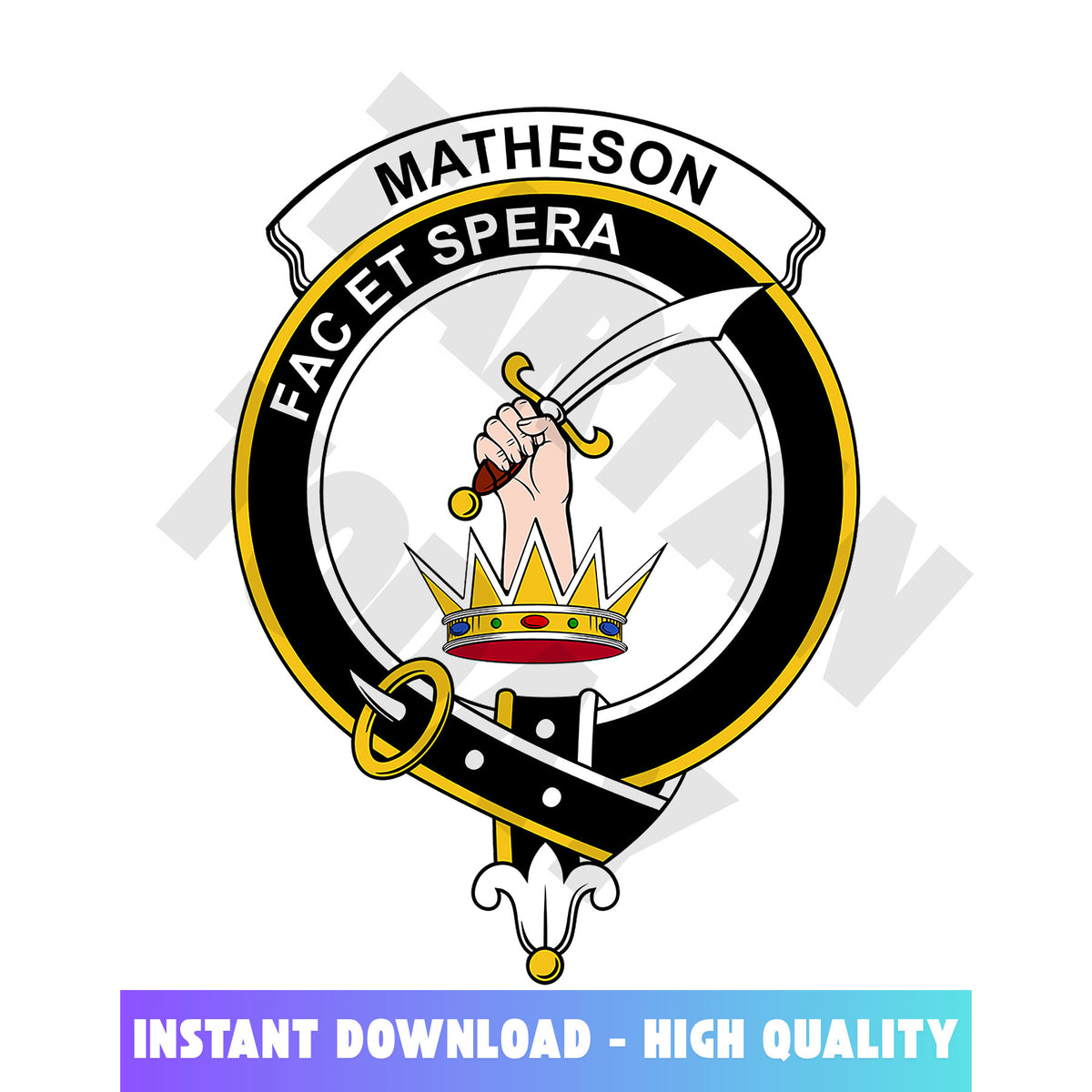 Clan Matheson Tartan Crest, Badges, Heraldry, Clans, Family Scotland PNG, Digital ClipArt High Quality PQ42 Matheson Tartan Tartan Today