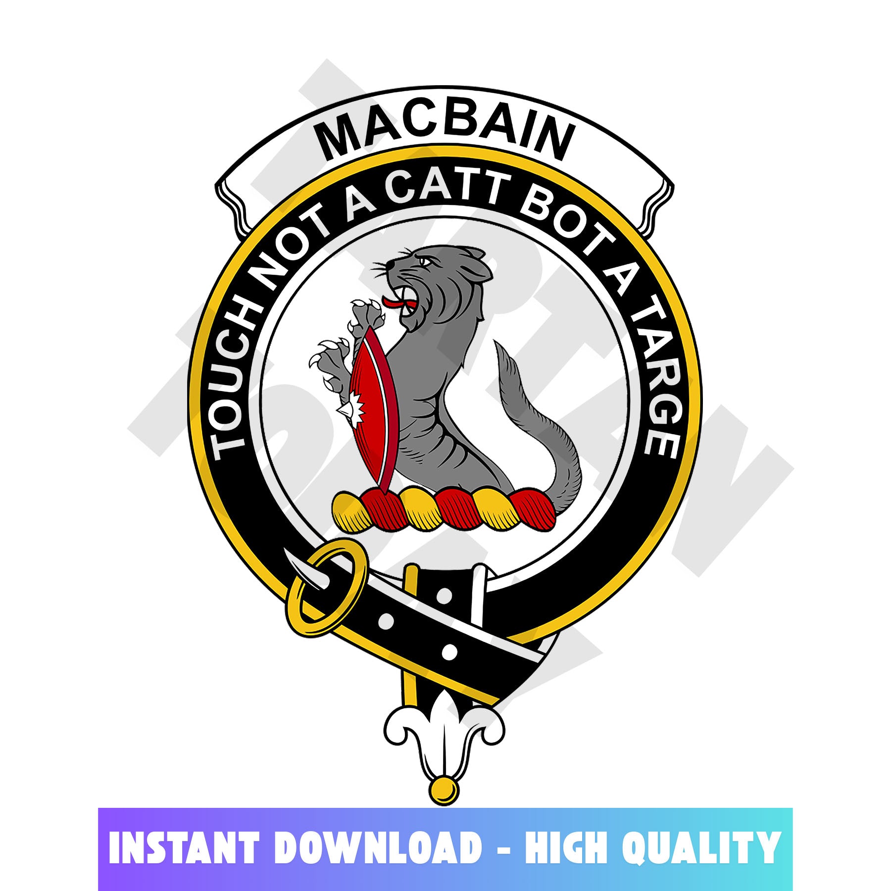 Clan MacBain Tartan Crest, Badges, Heraldry, Clans, Family Scotland PNG, Digital ClipArt High Quality BE67 MacBain Tartan Tartan Today