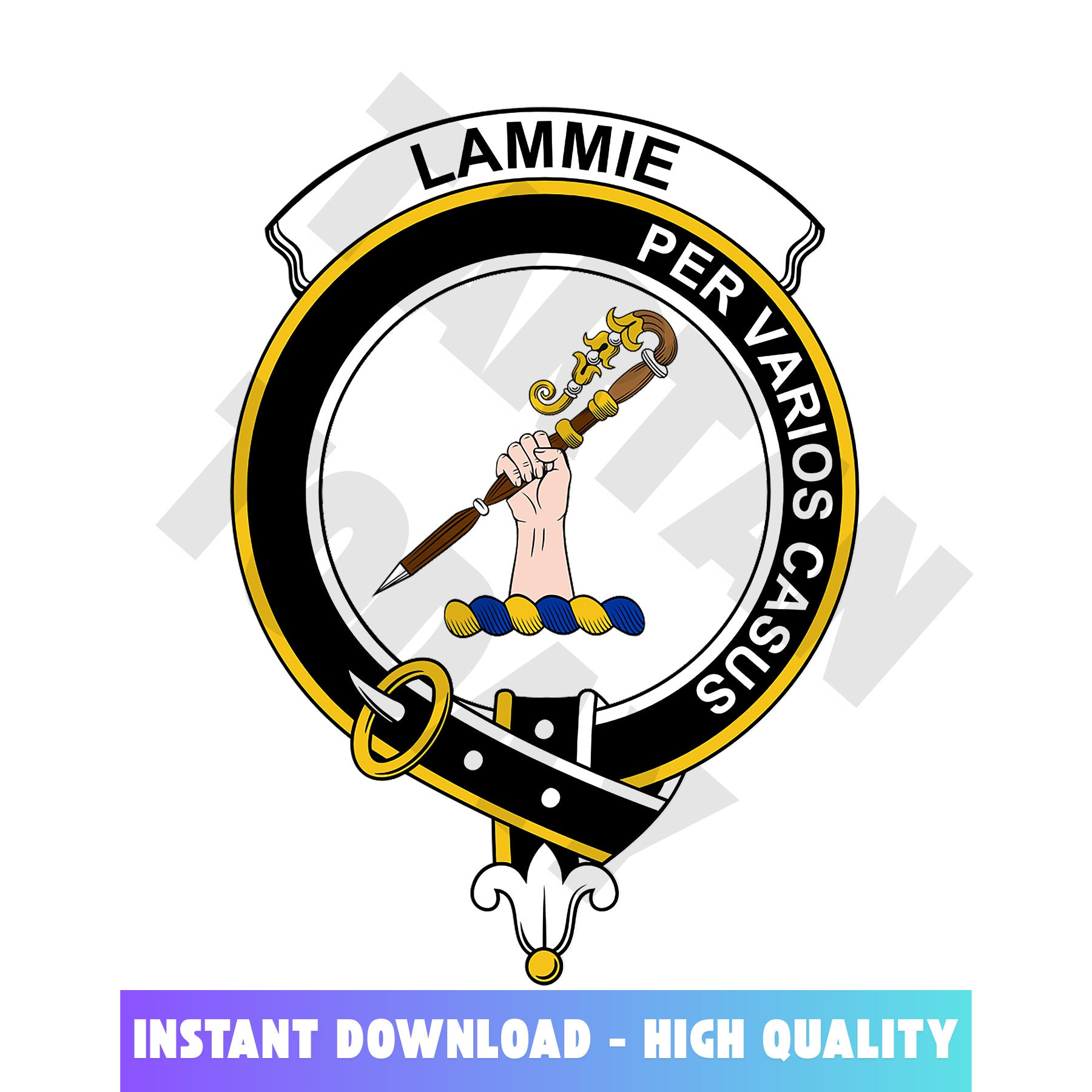 Clan Lammie Tartan Crest, Badges, Heraldry, Clans, Family Scotland PNG, Digital ClipArt High Quality LL78 Lammie Tartan Tartan Today