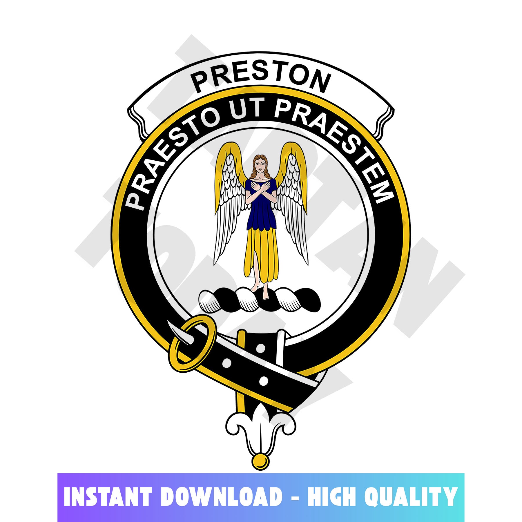 Clan Preston Tartan Crest, Badges, Heraldry, Clans, Family Scotland PNG, Digital ClipArt High Quality XK65 Preston Tartan Tartan Today