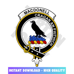 Clan MacDonell (of Glengarry) Tartan Crest, Badges, Heraldry, Clans, Family Scotland PNG, Digital ClipArt High Quality XM70 MacDonell (of Glengarry) Tartan Tartan Today