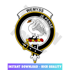 Clan Wemyss Tartan Crest, Badges, Heraldry, Clans, Family Scotland PNG, Digital ClipArt High Quality AJ85 Wemyss Tartan Tartan Today