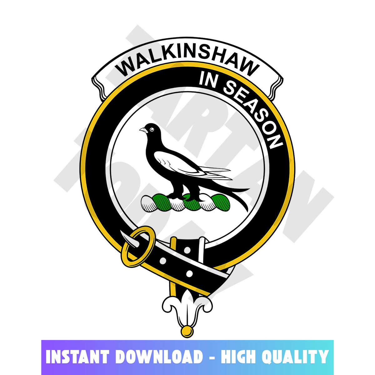 Clan Walkinshaw Tartan Crest, Badges, Heraldry, Clans, Family Scotland PNG, Digital ClipArt High Quality ON44 Walkinshaw Tartan Tartan Today