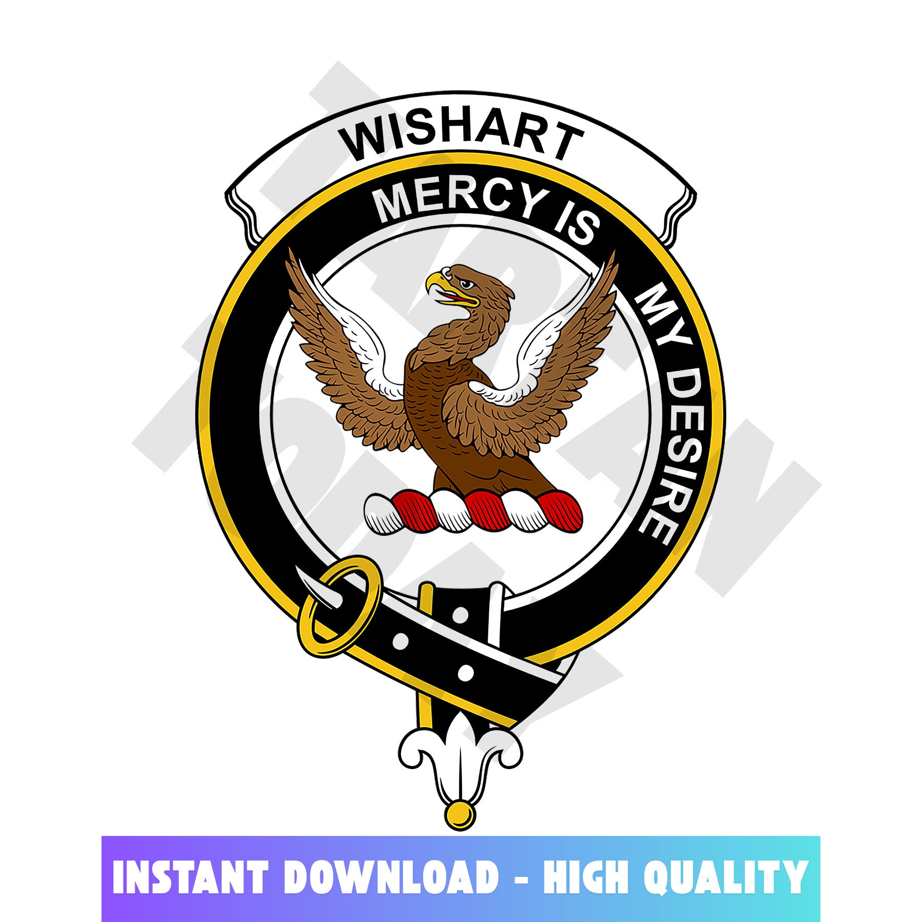 Clan Wishart Tartan Crest, Badges, Heraldry, Clans, Family Scotland PNG, Digital ClipArt High Quality VB28 Wishart Tartan Tartan Today