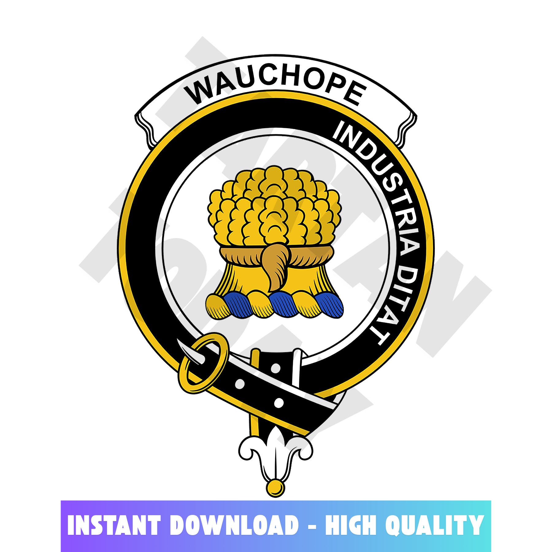 Clan Wauchope (or Waugh) Tartan Crest, Badges, Heraldry, Clans, Family Scotland PNG, Digital ClipArt High Quality TM85 Wauchope (or Waugh) Tartan Tartan Today