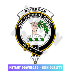 Clan Paterson Tartan Crest, Badges, Heraldry, Clans, Family Scotland PNG, Digital ClipArt High Quality TS54 Paterson Tartan Tartan Today