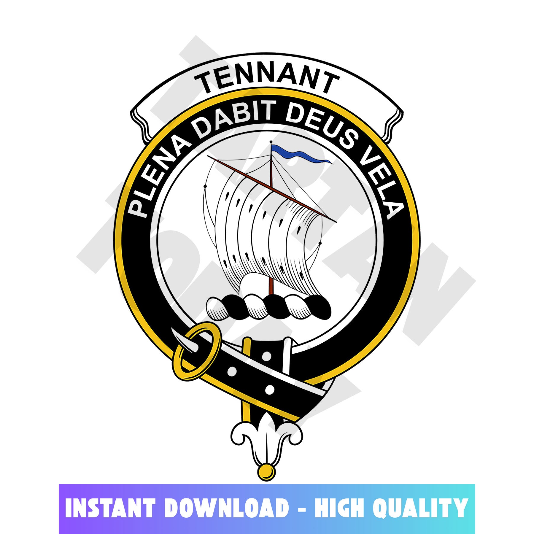 Clan Tennant Tartan Crest, Badges, Heraldry, Clans, Family Scotland PNG, Digital ClipArt High Quality JE73 Tennant Tartan Tartan Today