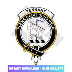 Clan Tennant Tartan Crest, Badges, Heraldry, Clans, Family Scotland PNG, Digital ClipArt High Quality JE73 Tennant Tartan Tartan Today