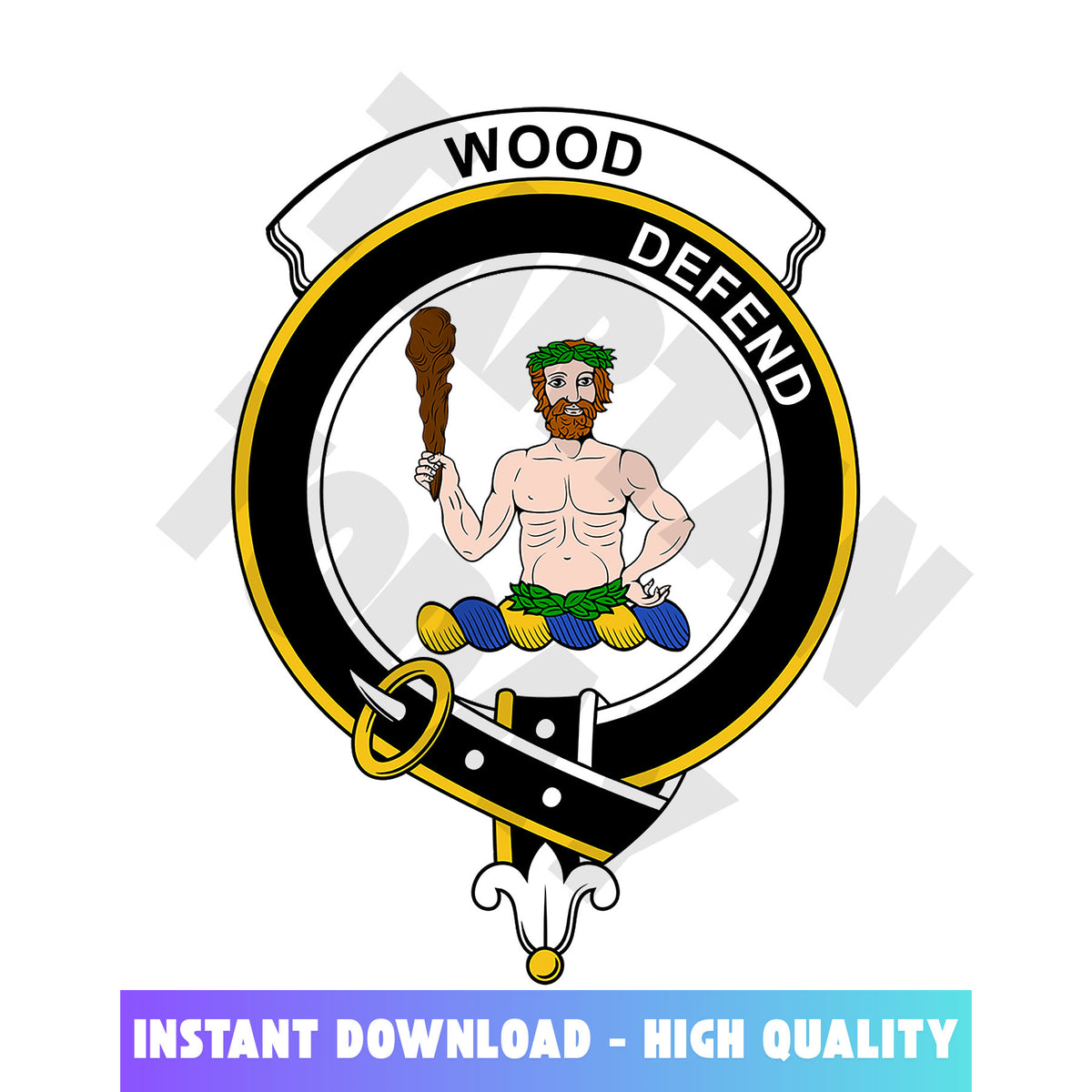 Clan Wood Tartan Crest, Badges, Heraldry, Clans, Family Scotland PNG, Digital ClipArt High Quality IH49 Wood Tartan Tartan Today