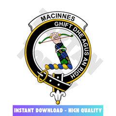 Clan MacInnes Tartan Crest, Badges, Heraldry, Clans, Family Scotland PNG, Digital ClipArt High Quality ED97 MacInnes Tartan Tartan Today