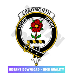 Clan Learmonth Tartan Crest, Badges, Heraldry, Clans, Family Scotland PNG, Digital ClipArt High Quality FS17 Learmonth Tartan Tartan Today