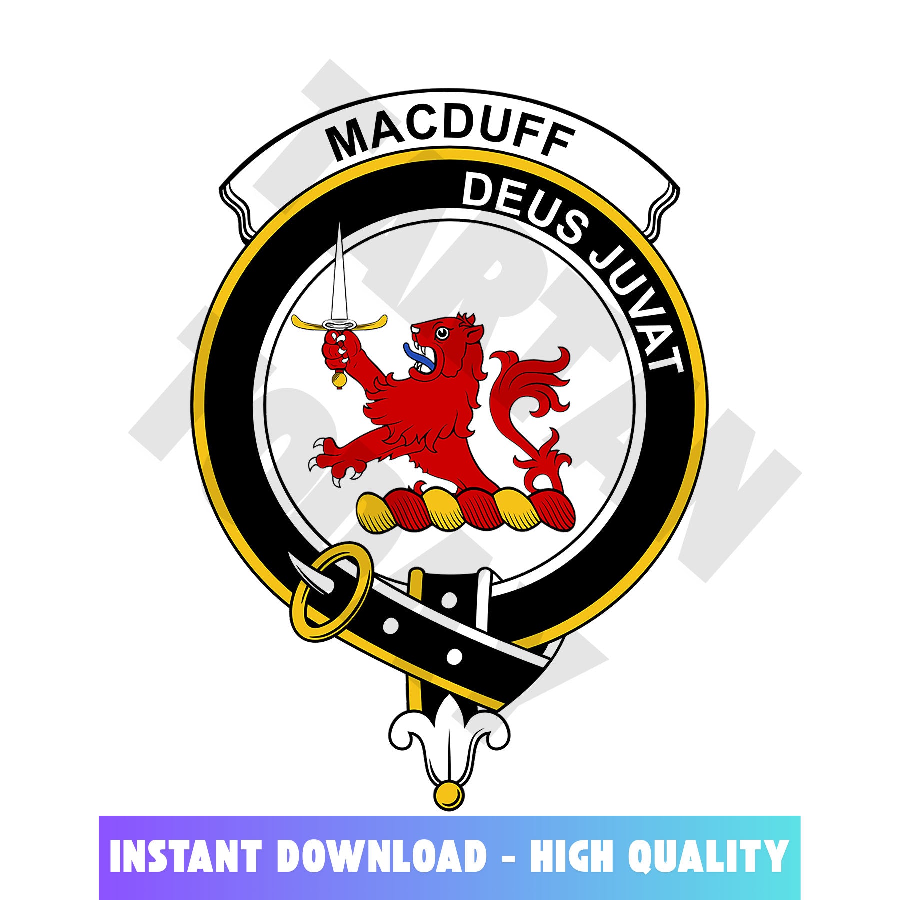 Clan MacDuff Tartan Crest, Badges, Heraldry, Clans, Family Scotland PNG, Digital ClipArt High Quality RG76 MacDuff Tartan Tartan Today