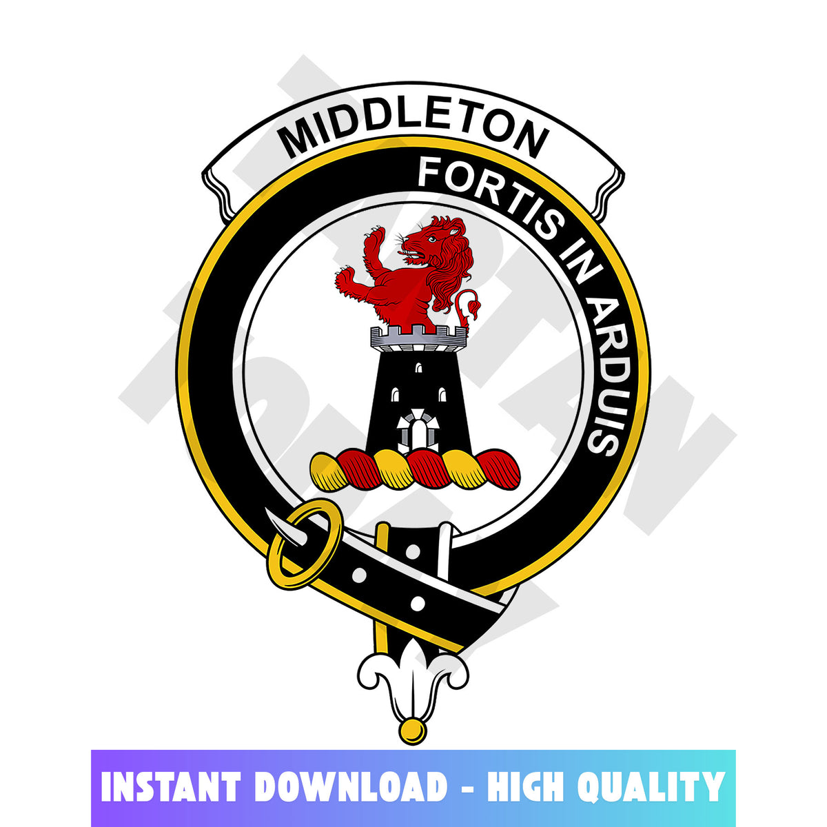 Clan Middleton Tartan Crest, Badges, Heraldry, Clans, Family Scotland PNG, Digital ClipArt High Quality MH12 Middleton Tartan Tartan Today