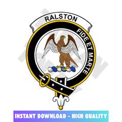 Clan Ralston Tartan Crest, Badges, Heraldry, Clans, Family Scotland PNG, Digital ClipArt High Quality AV19 Ralston Tartan Tartan Today