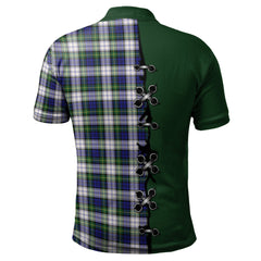 Clan Gordon Dress Modern Tartan Polo Shirt - Lion Rampant And Celtic Thistle Style VB27 Gordon Dress Modern Tartan Tartan Polo   