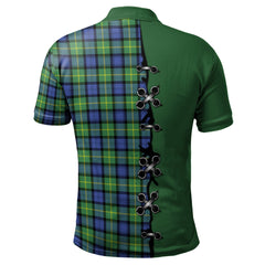 Clan Gordon Old Ancient Tartan Polo Shirt - Lion Rampant And Celtic Thistle Style FQ57 Gordon Old Ancient Tartan Tartan Polo   