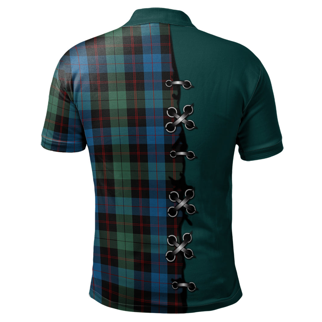 Clan Guthrie Tartan Polo Shirt - Lion Rampant And Celtic Thistle Style EP61 Guthrie Tartan Tartan Polo   