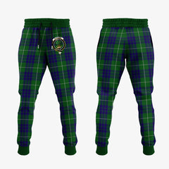 Clan Hamilton Green Hunting Tartan Crest Jogger Sweatpants XO91 Clan Hamilton Tartan Today   