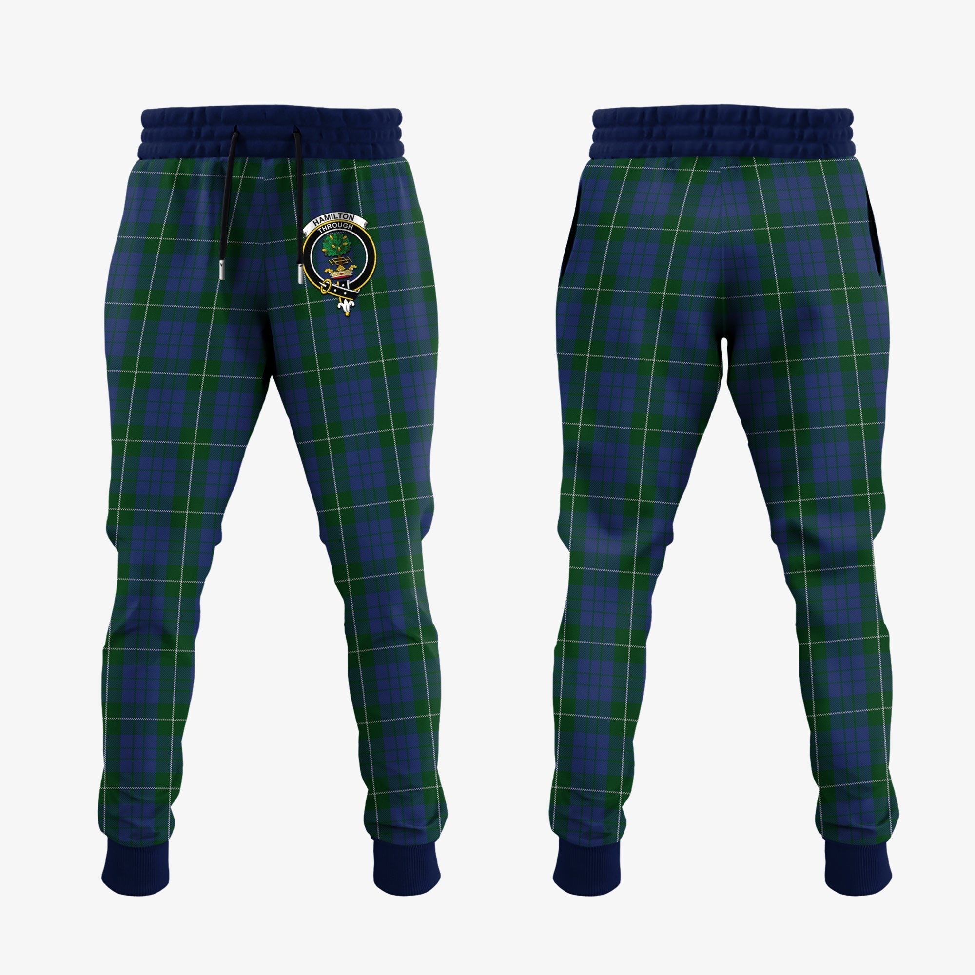 Clan Hamilton Hunting Tartan Crest Jogger Sweatpants KF95 Clan Hamilton Tartan Today   