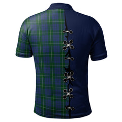 Clan Hamilton Hunting Tartan Polo Shirt - Lion Rampant And Celtic Thistle Style EN38 Hamilton Hunting Tartan Tartan Polo   