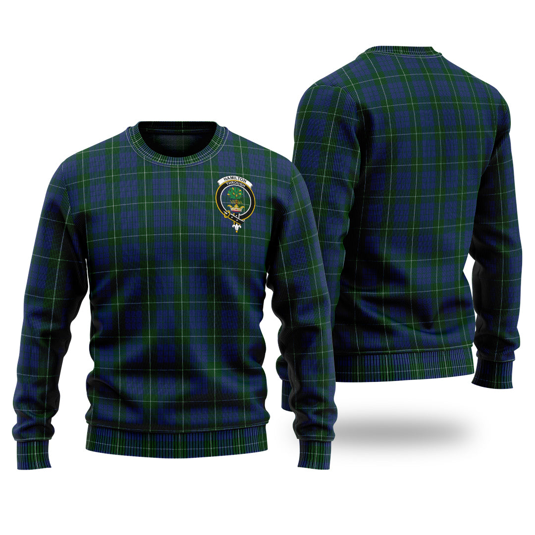 Clan Hamilton Hunting Tartan Christmas Ugly Sweater FI26 Hamilton Hunting Tartan Tartan Sweater   