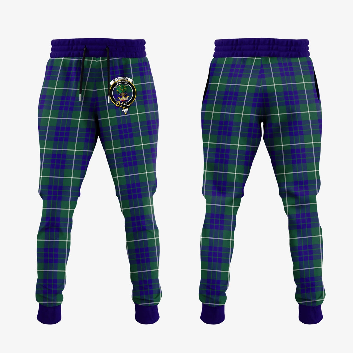 Clan Hamilton Hunting Modern Tartan Crest Jogger Sweatpants CQ82 Clan Hamilton Tartan Today   