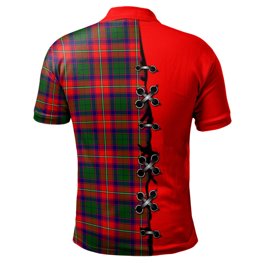 Clan Hopkirk Tartan Polo Shirt - Lion Rampant And Celtic Thistle Style JX53 Hopkirk Tartan Tartan Polo   