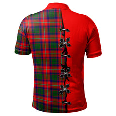 Clan Hopkirk Tartan Polo Shirt - Lion Rampant And Celtic Thistle Style JX53 Hopkirk Tartan Tartan Polo   