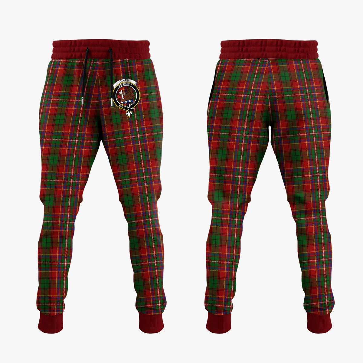 Clan Innes Tartan Crest Jogger Sweatpants ZG29 Clan Innes Tartan Today   