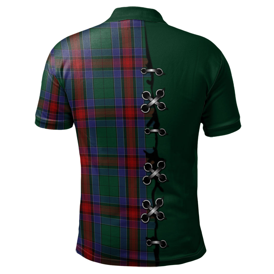 Clan Jardine Dress Tartan Polo Shirt - Lion Rampant And Celtic Thistle Style PH20 Jardine Dress Tartan Tartan Polo   