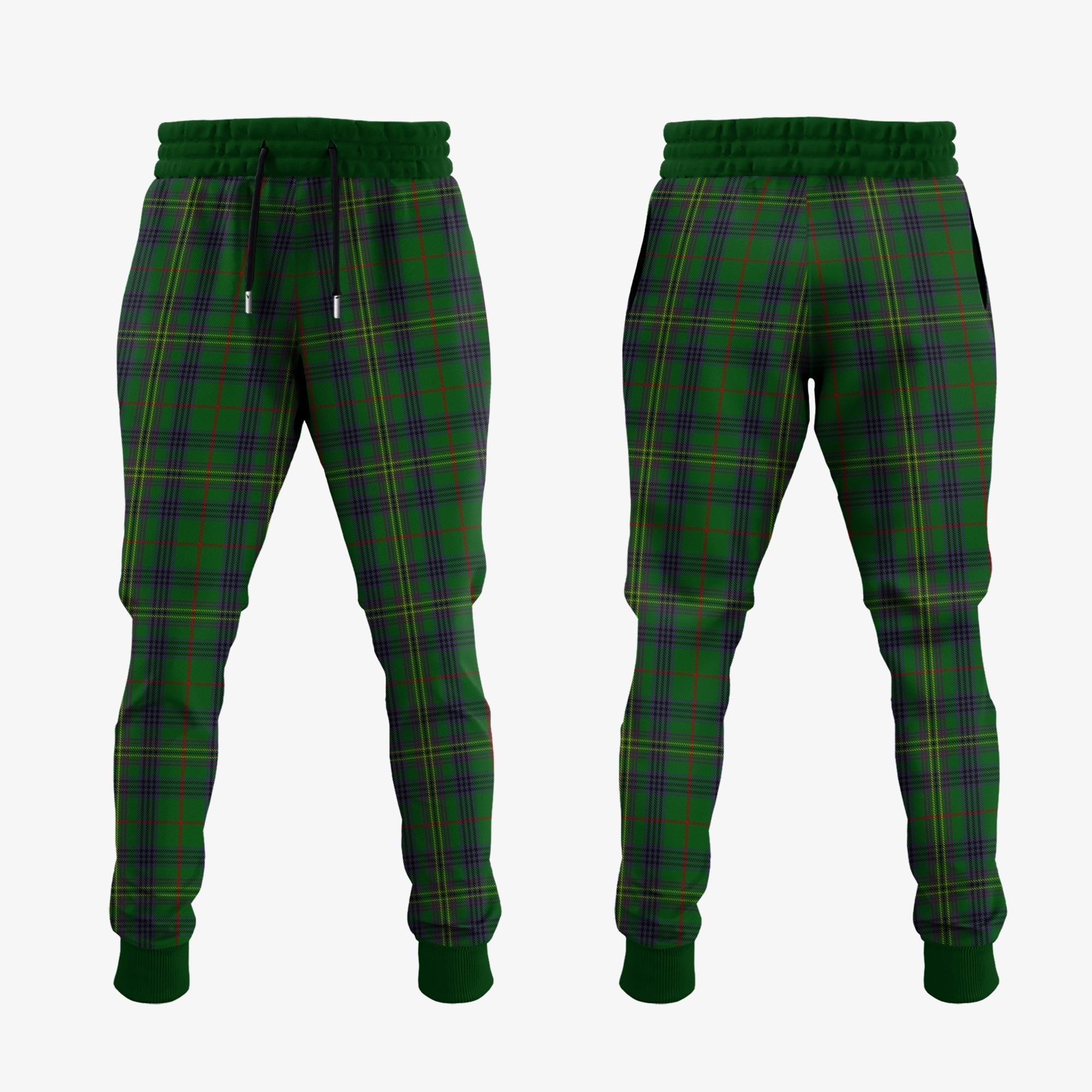 Clan Kennedy Tartan Crest Jogger Sweatpants MP60 Clan Kennedy Tartan Today   