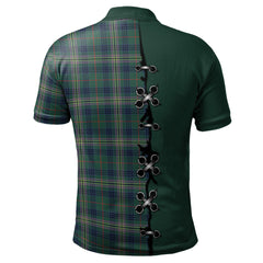 Clan Kennedy Modern Tartan Polo Shirt - Lion Rampant And Celtic Thistle Style VD92 Kennedy Modern Tartan Tartan Polo   