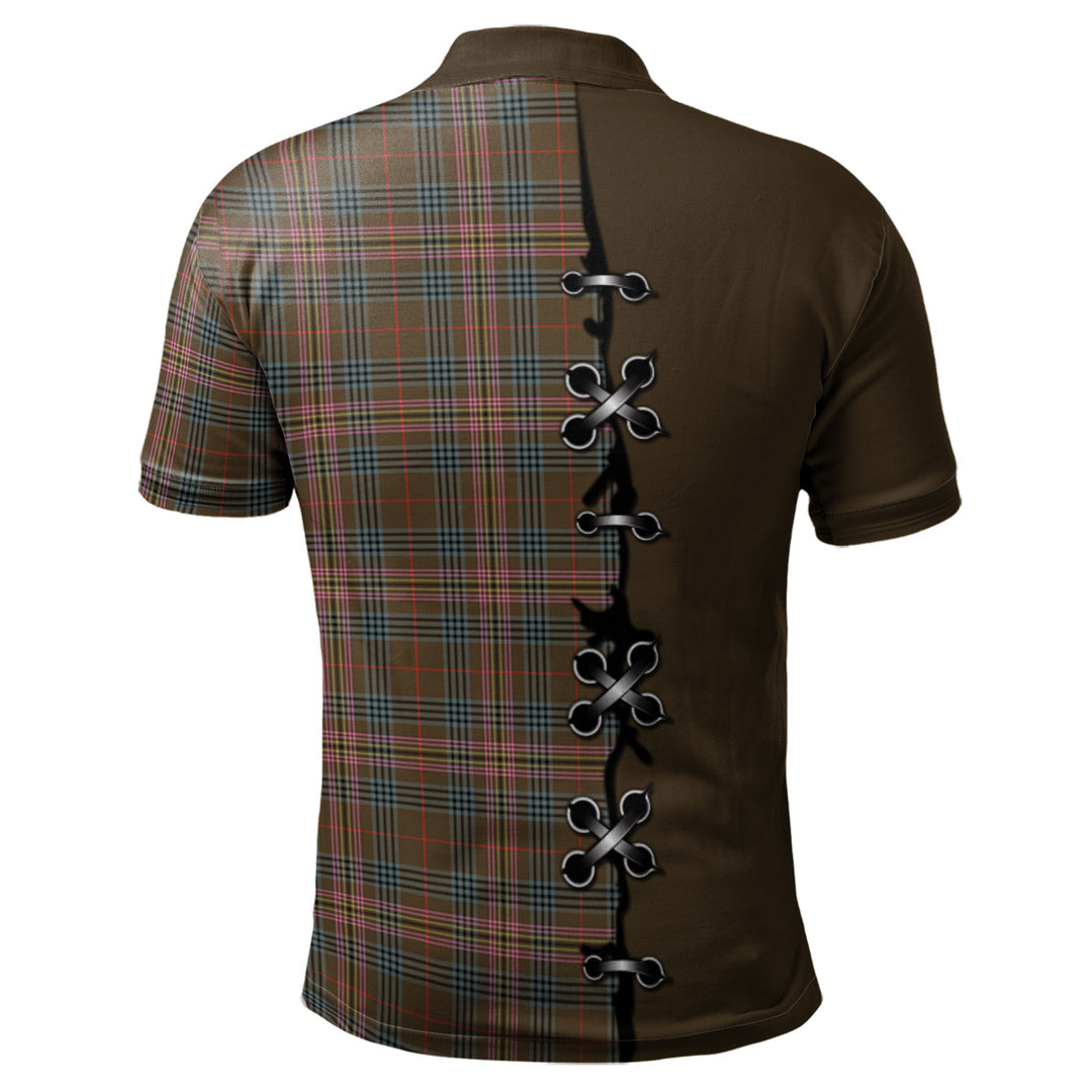 Clan Kennedy Weathered Tartan Polo Shirt - Lion Rampant And Celtic Thistle Style QL57 Kennedy Weathered Tartan Tartan Polo   