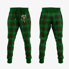 Clan Kirkcaldy Tartan Crest Jogger Sweatpants NQ32 Clan Kirk Tartan Today   