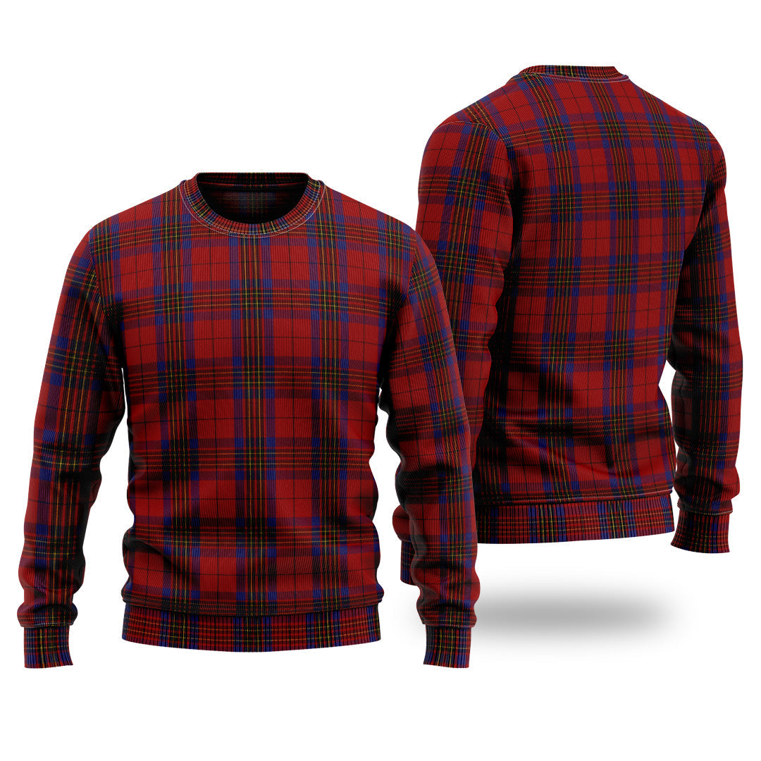 Clan Leslie Red Tartan Christmas Ugly Sweater SX68 Leslie Red Tartan Tartan Sweater   